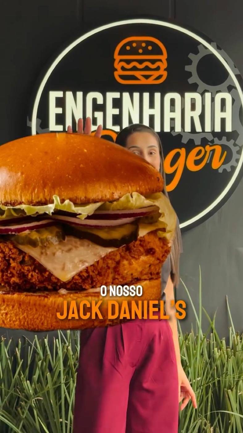 Burger especial Jack Daniel's da Engenharia Burger